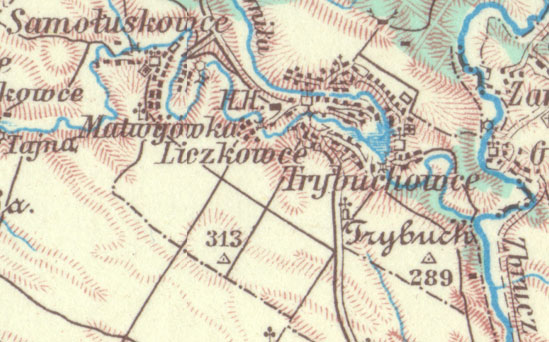 Map of area late 19th century